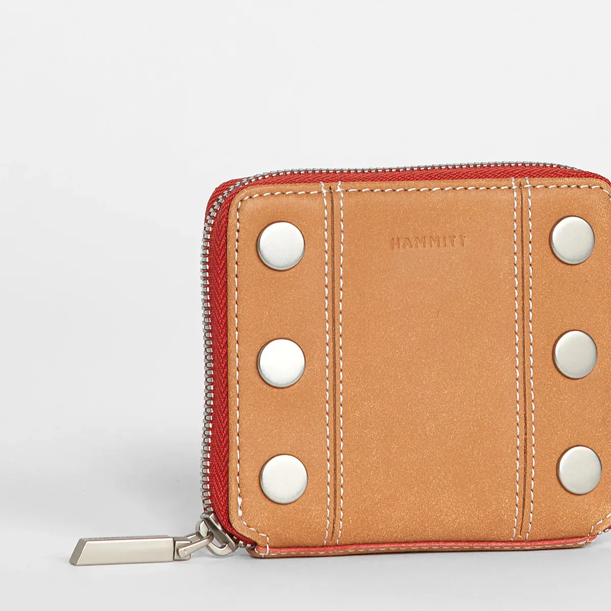 Hammitt 5 North Croissant Tan/Brushed Silver Wallet