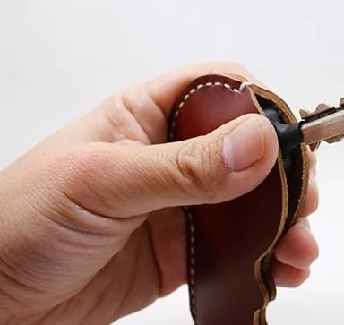 Handmade Leather Cute Keyring Key Holder Women Personalized Monogrammed Gift Custom Wallet Women Keyring Key Holder