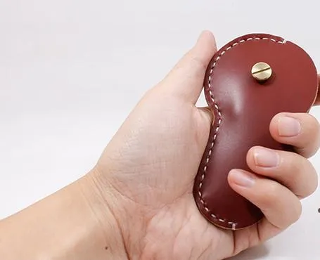 Handmade Leather Cute Keyring Key Holder Women Personalized Monogrammed Gift Custom Wallet Women Keyring Key Holder