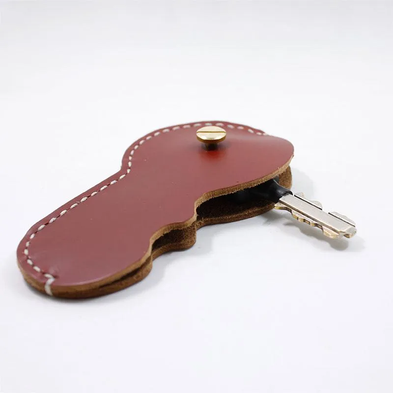 Handmade Leather Cute Keyring Key Holder Women Personalized Monogrammed Gift Custom Wallet Women Keyring Key Holder