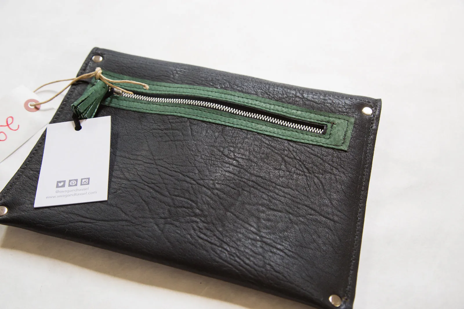 Handmade Rug Fragment Clutch
