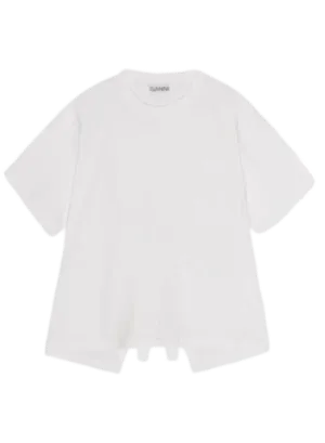 Heavy Cotton Drop Shoulder Open Back T-shirt