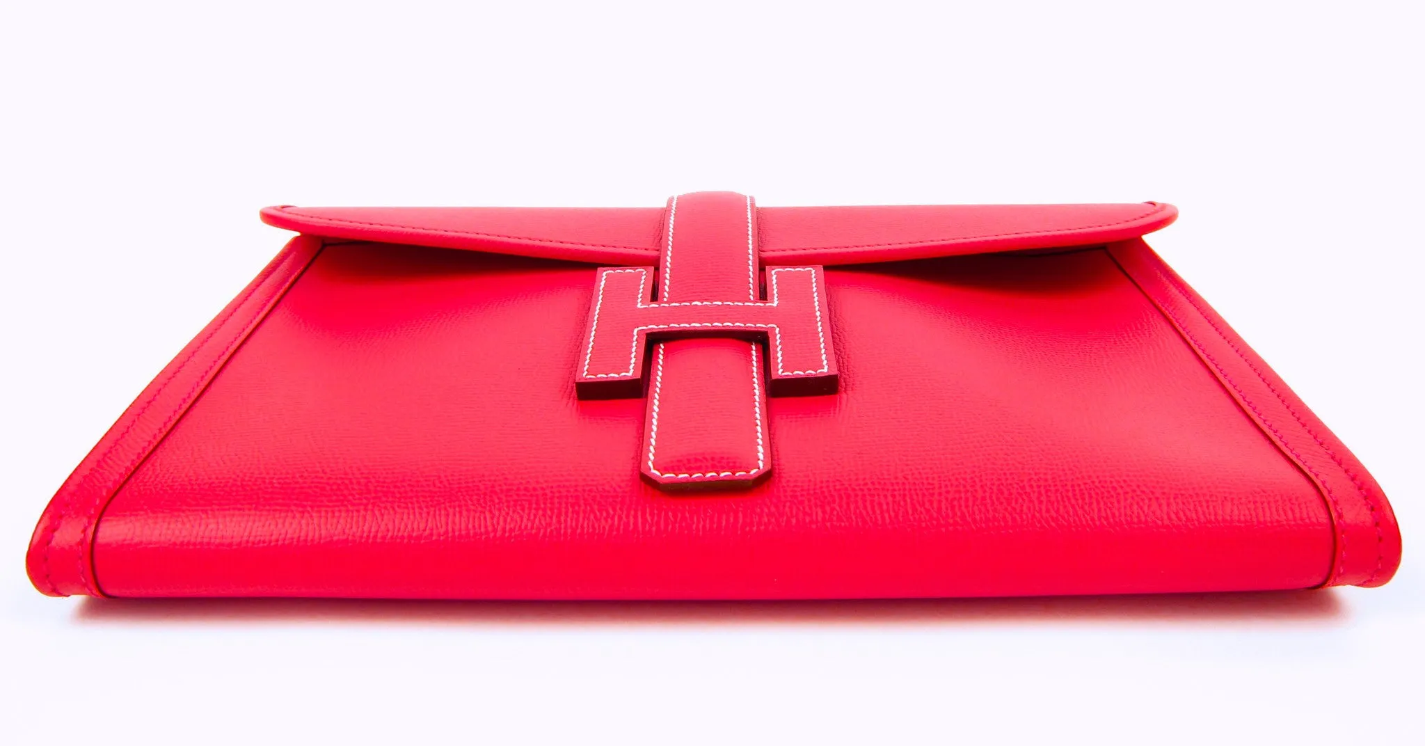 Hermes Bougainvillea Epsom Jige 29cm Pochette Clutch