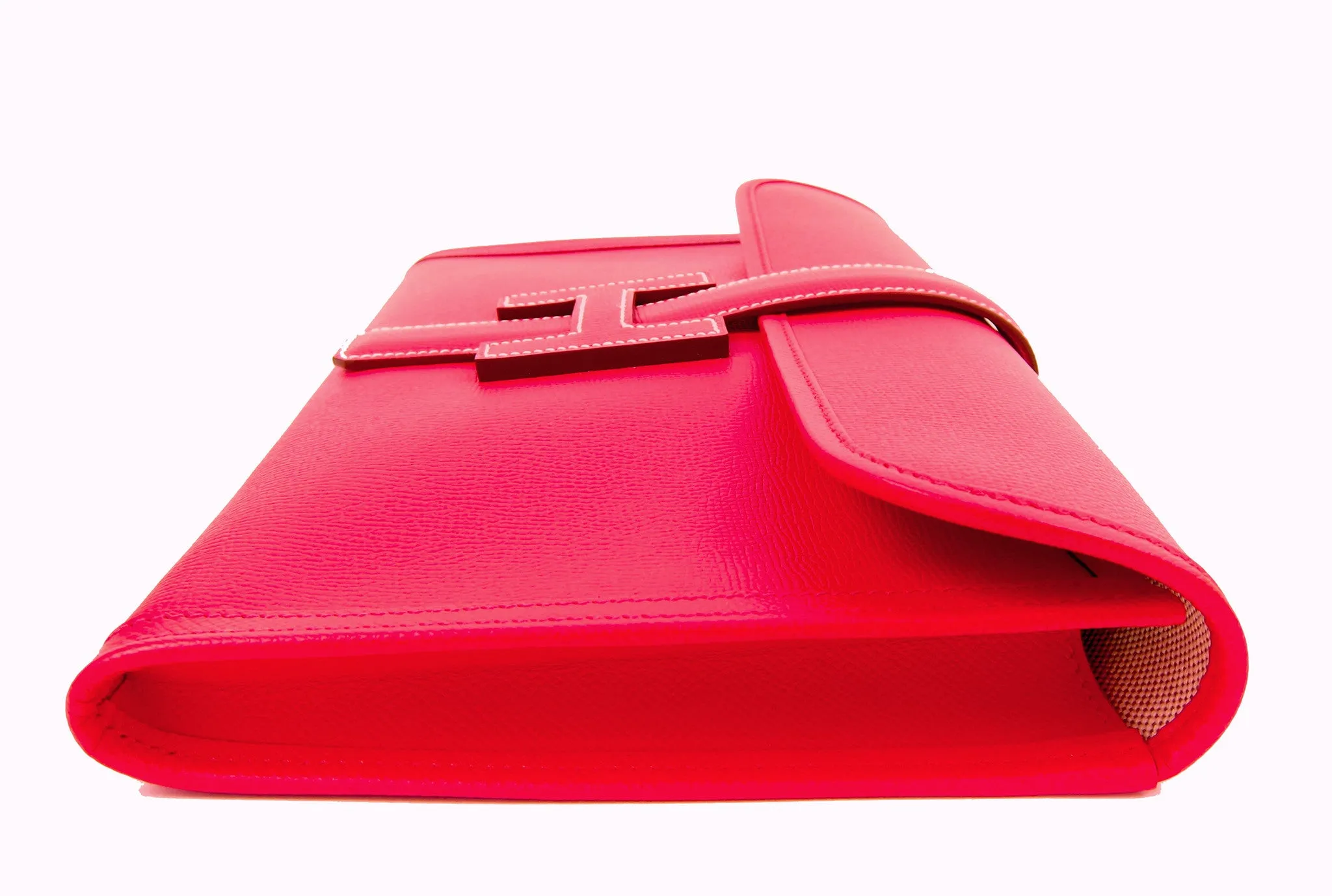 Hermes Bougainvillea Epsom Jige 29cm Pochette Clutch