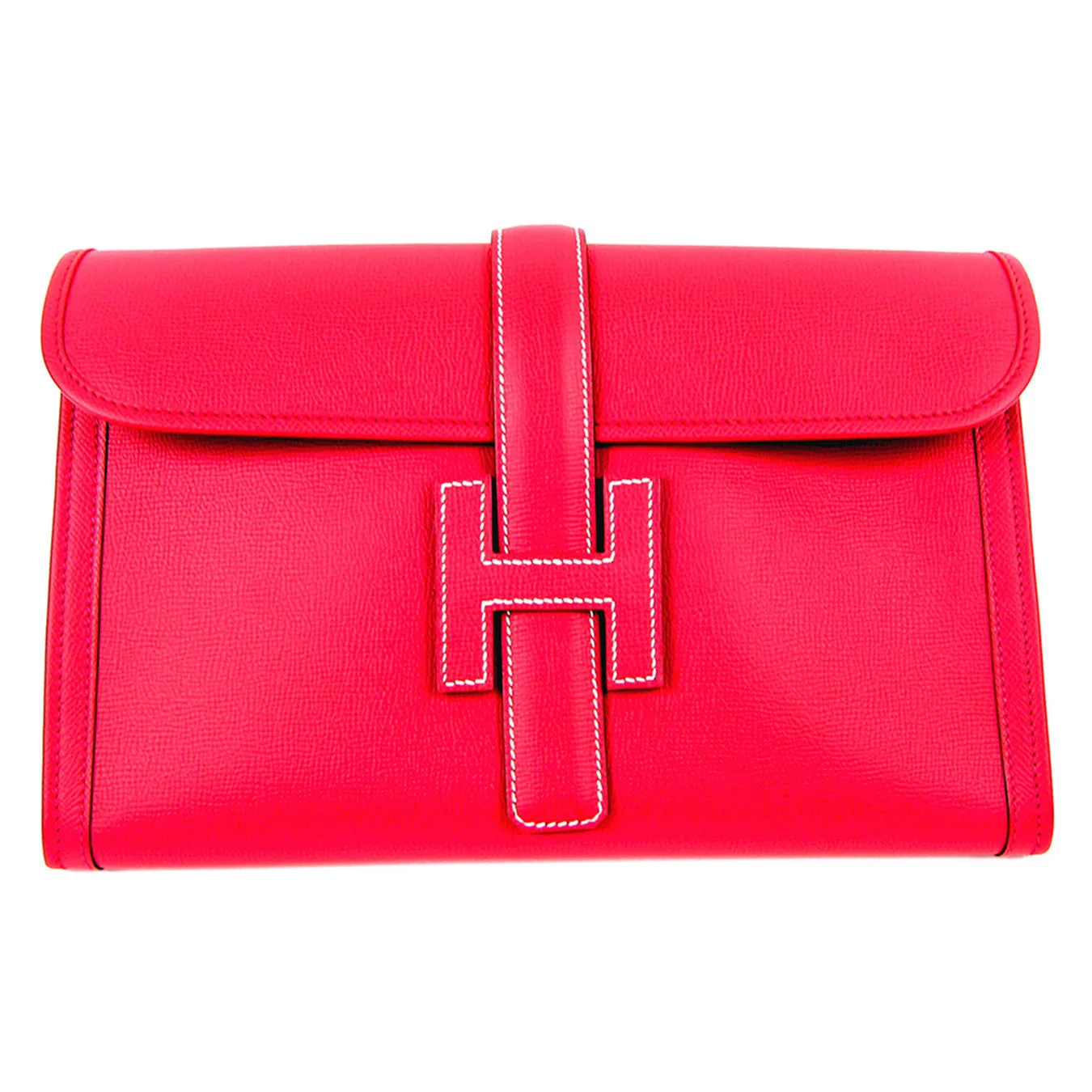 Hermes Bougainvillea Epsom Jige 29cm Pochette Clutch