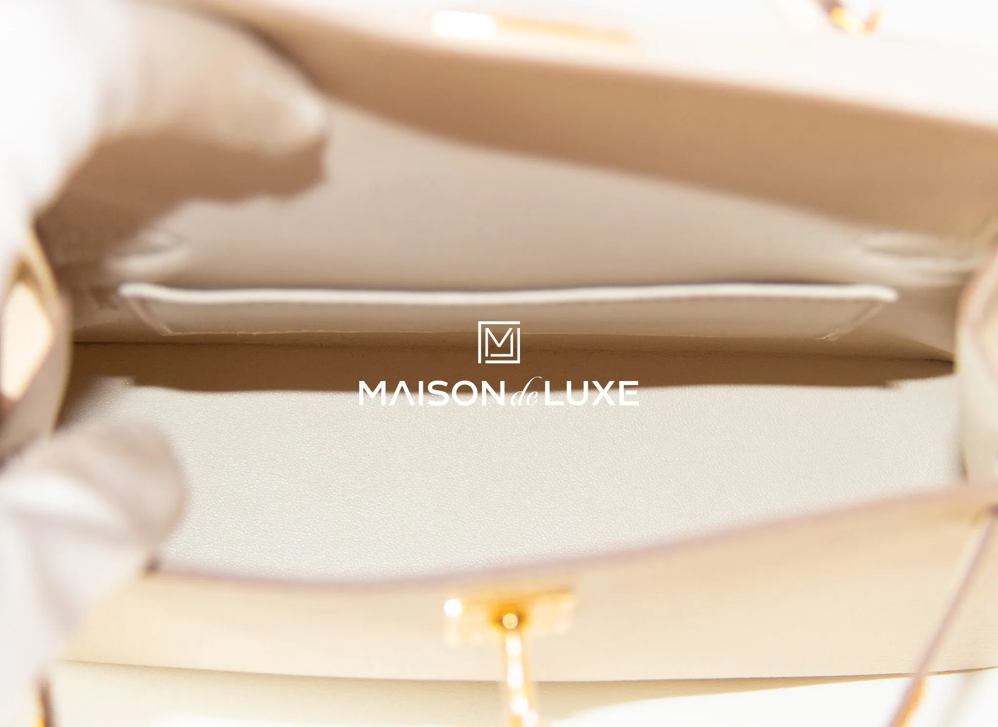 Hermes Mini Kelly II 20 Craie Epsom Gold Hardware