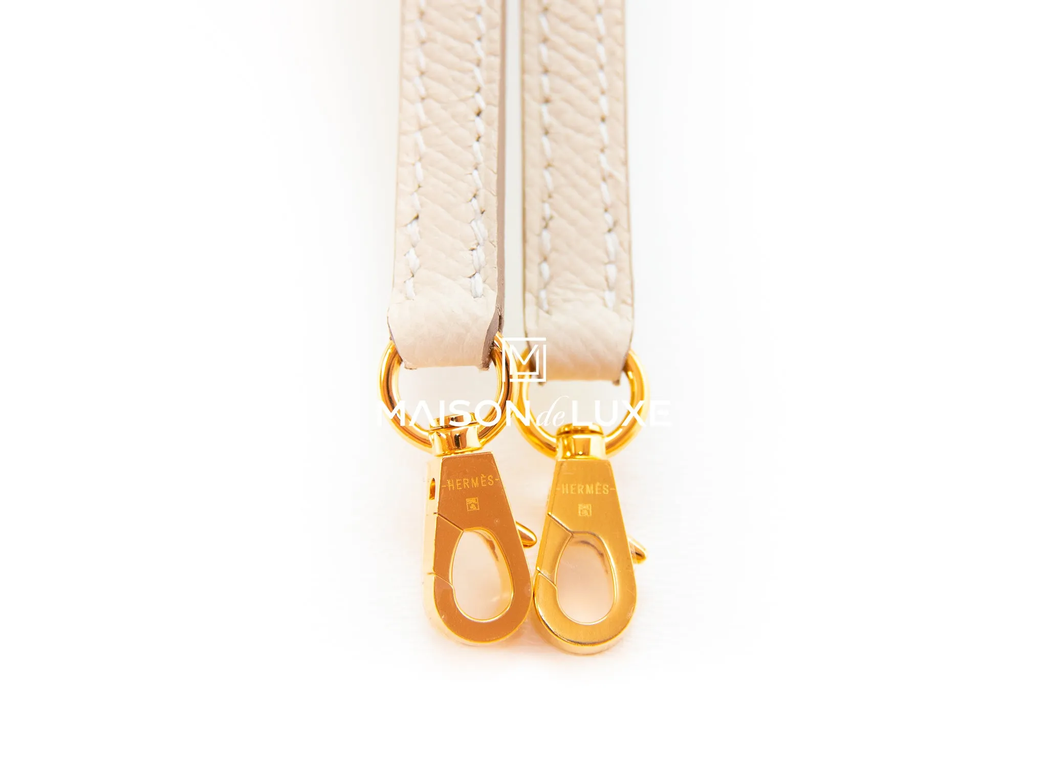 Hermes Mini Kelly II 20 Craie Epsom Gold Hardware