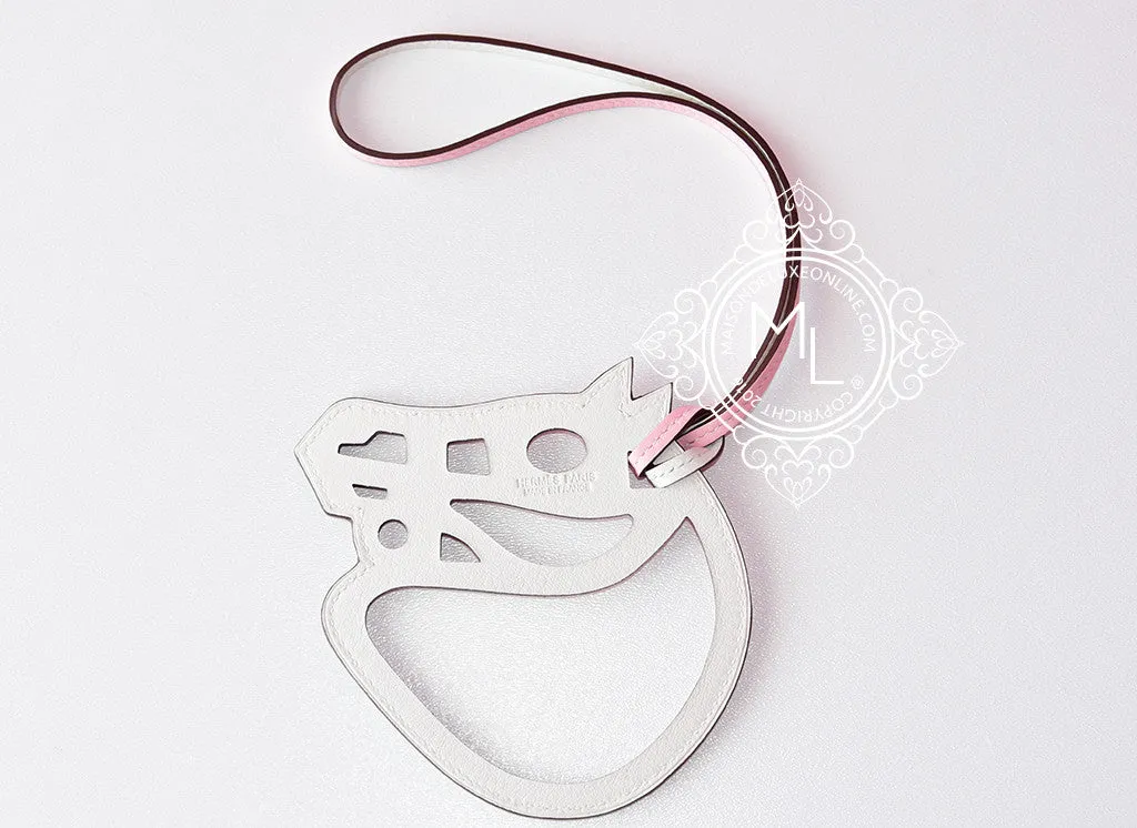 Hermes Rose Sakura Paddock Cheval Horse Bag Charm