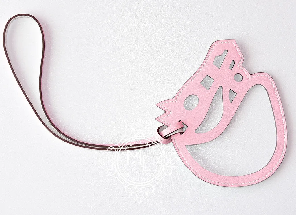 Hermes Rose Sakura Paddock Cheval Horse Bag Charm