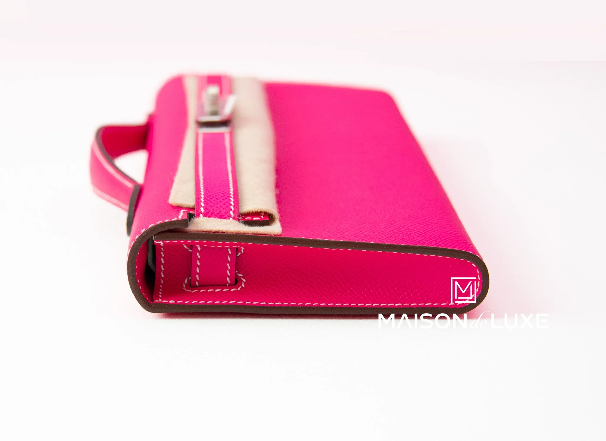 Hermes Rose Tyrien PHW Epsom Kelly Cut