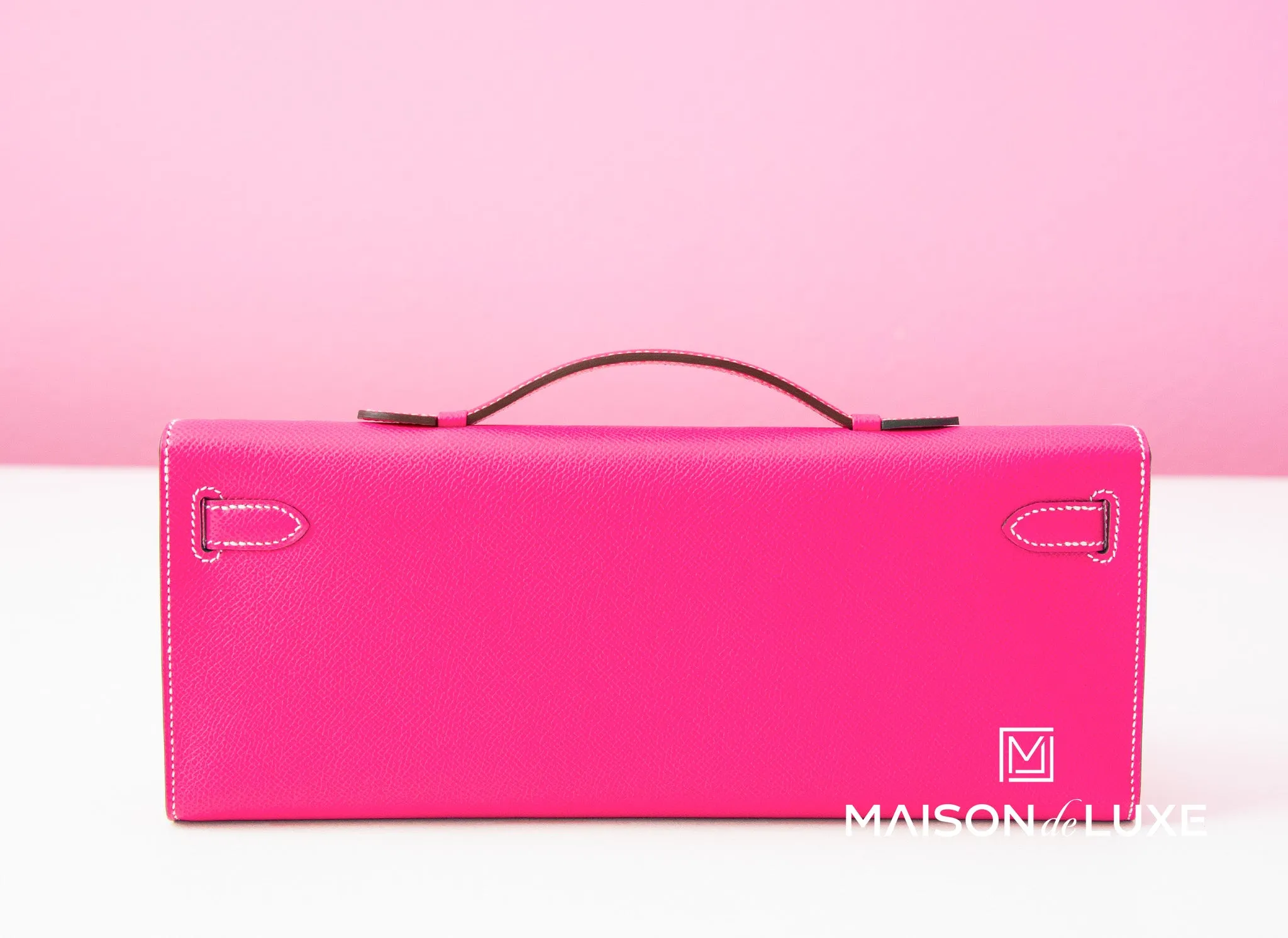 Hermes Rose Tyrien PHW Epsom Kelly Cut