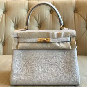 Hermès Kelly 25 Beton Togo Gold Hardware GHW