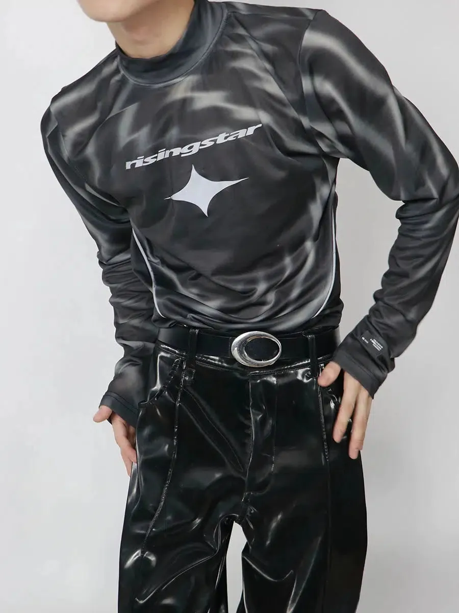 High Collar Reflective Shirt