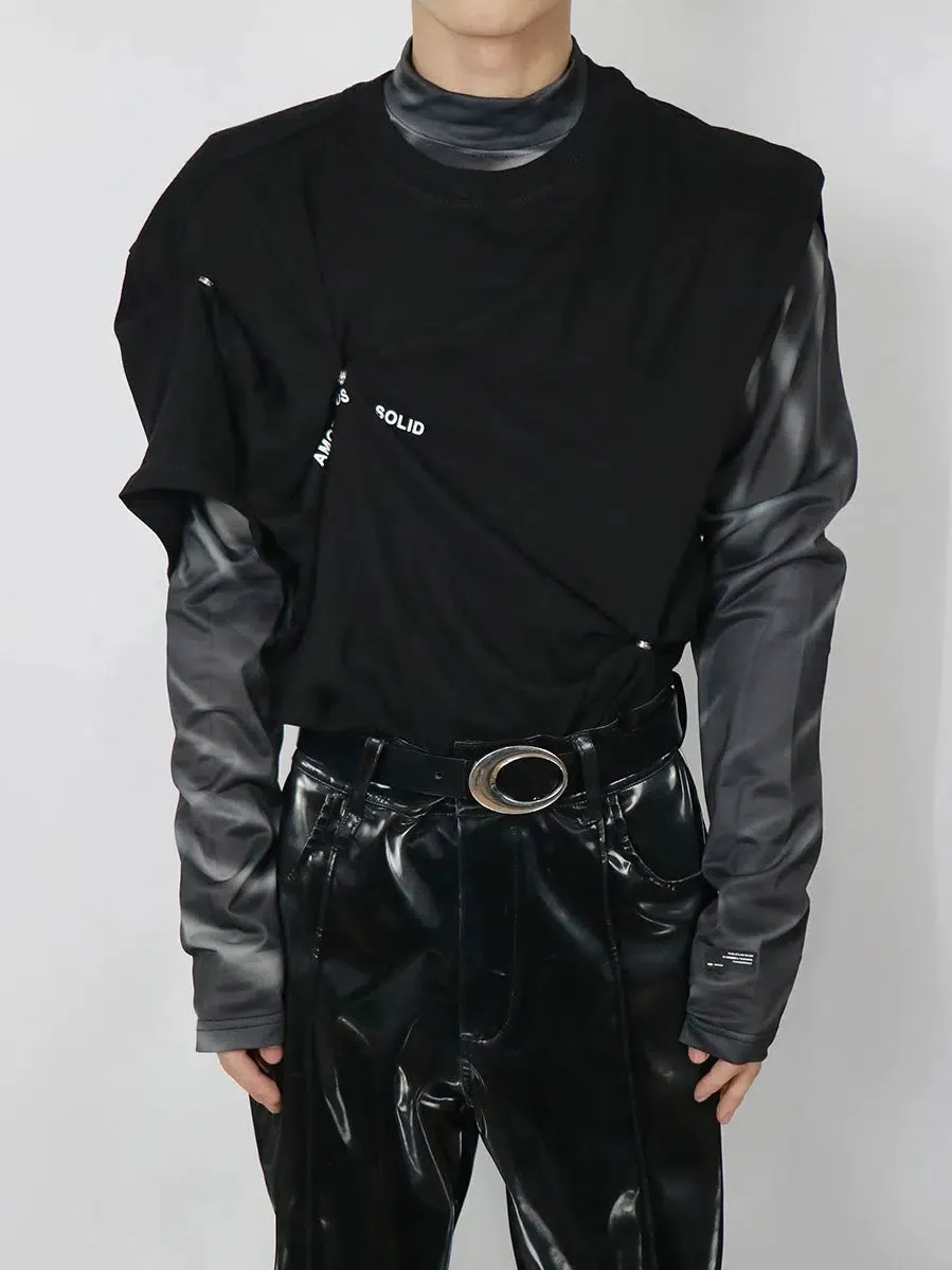 High Collar Reflective Shirt