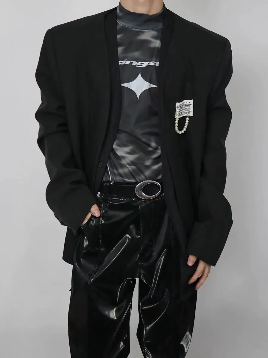 High Collar Reflective Shirt