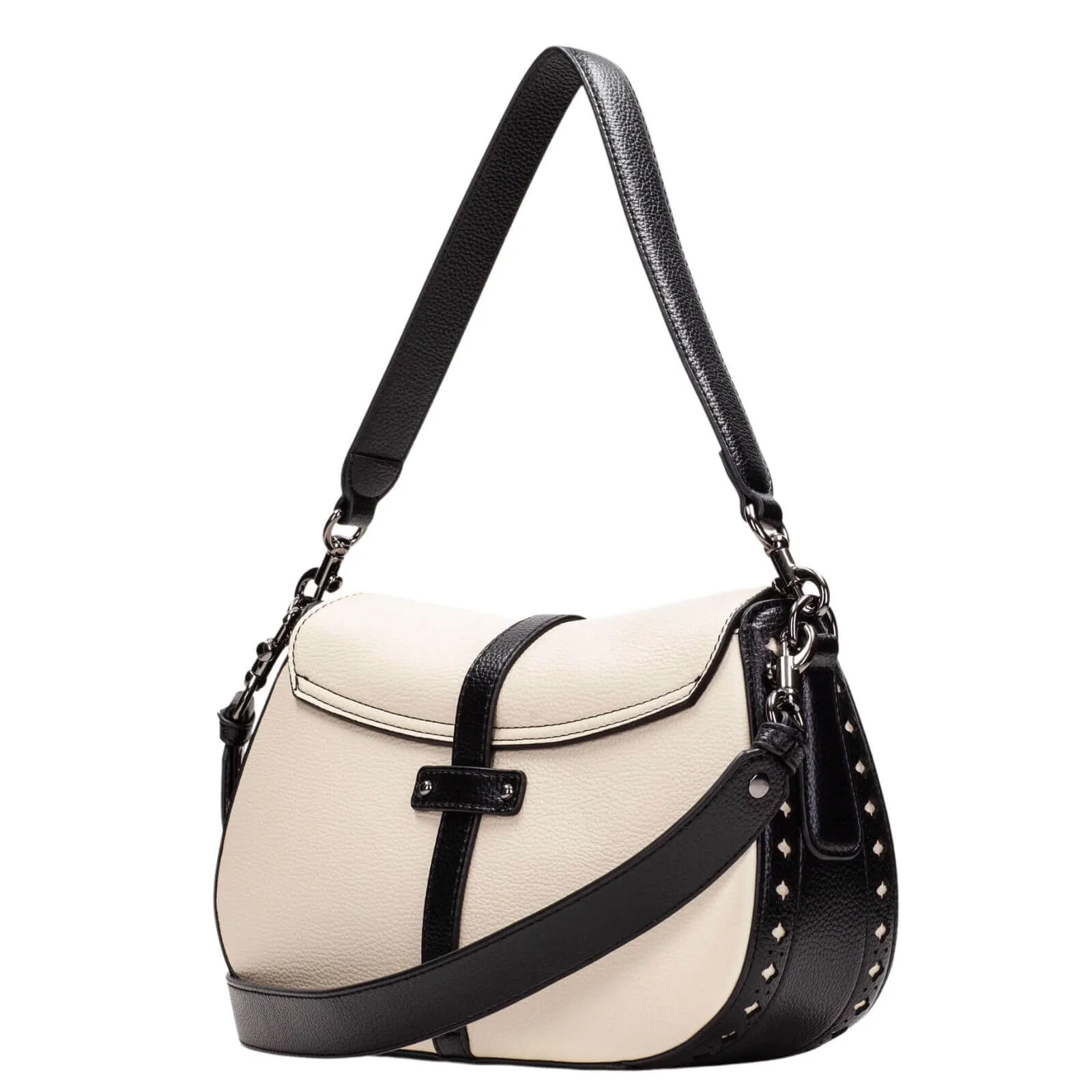 Hispanitas Cream & Black Saddle Bag