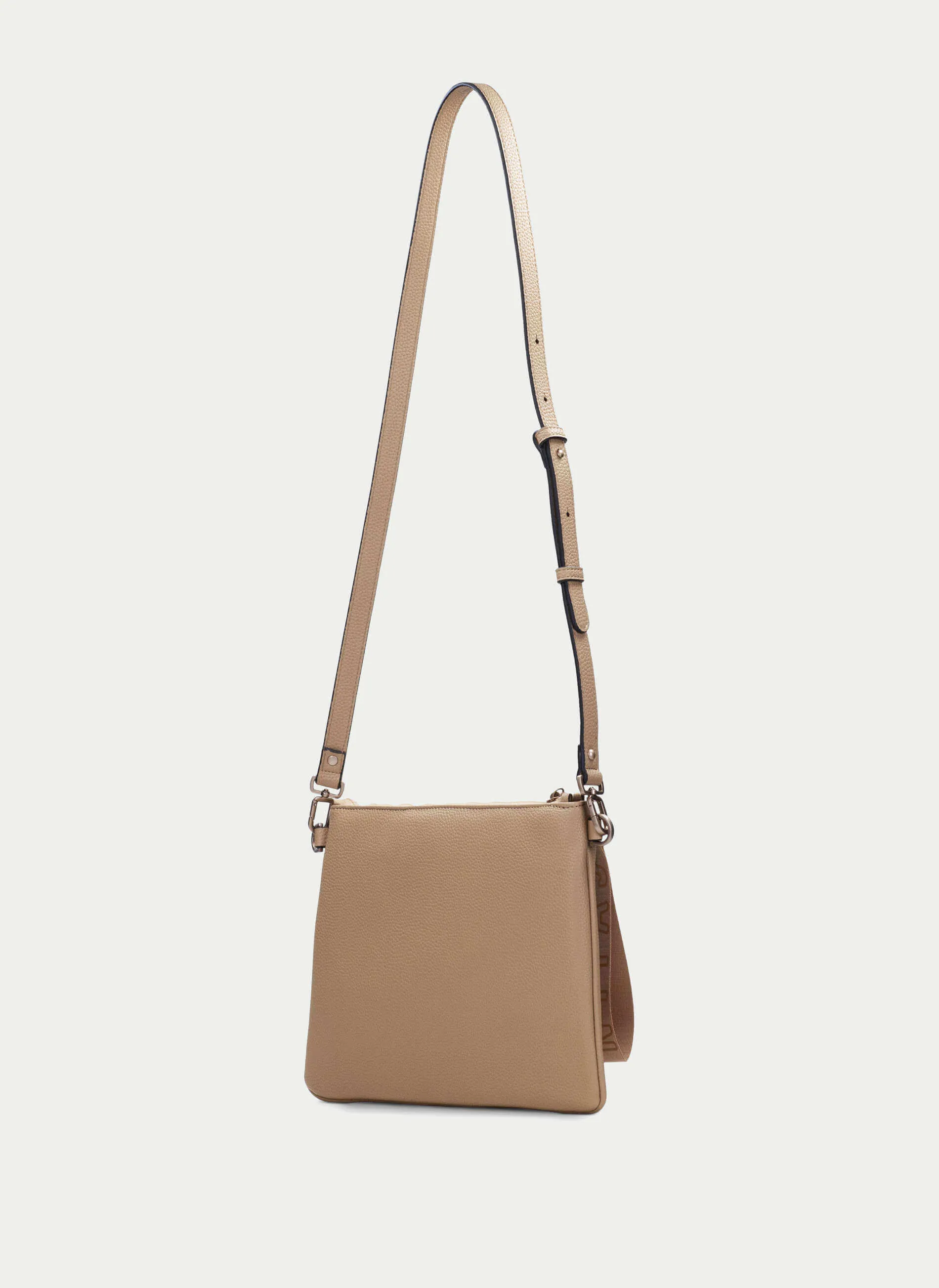 Hispanitas Tan Leather Clutch/Crossbody Bag