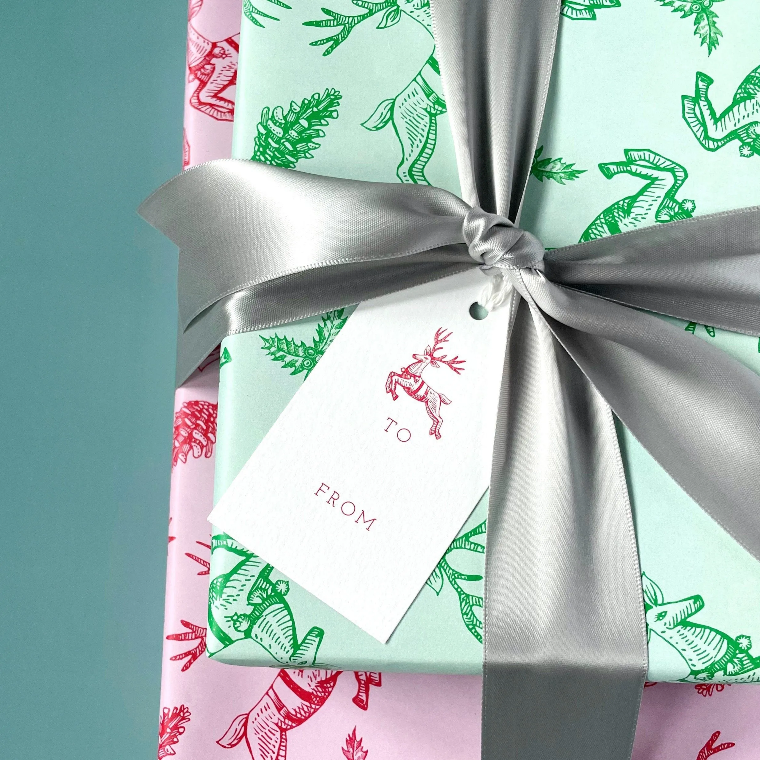 Holiday Gift Tag, non-personalized | reindeer