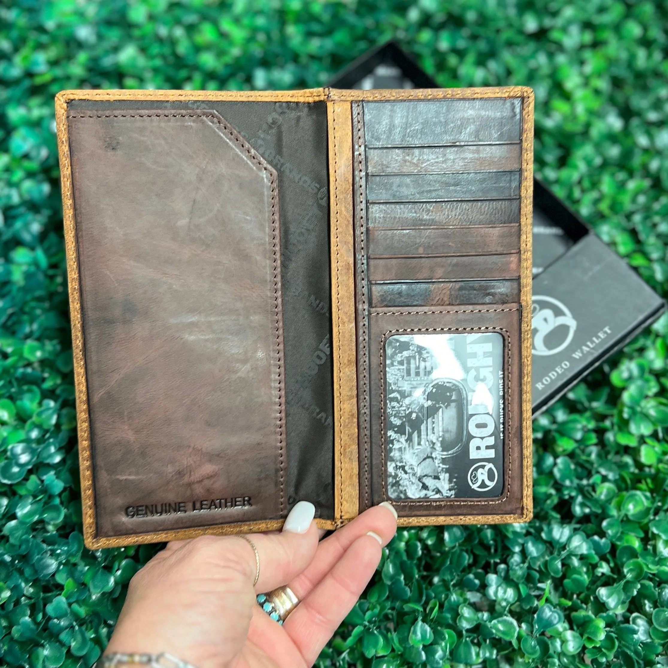 HOOEY  "PRIME TIME" SMOOTH BROWN RODEO WALLET