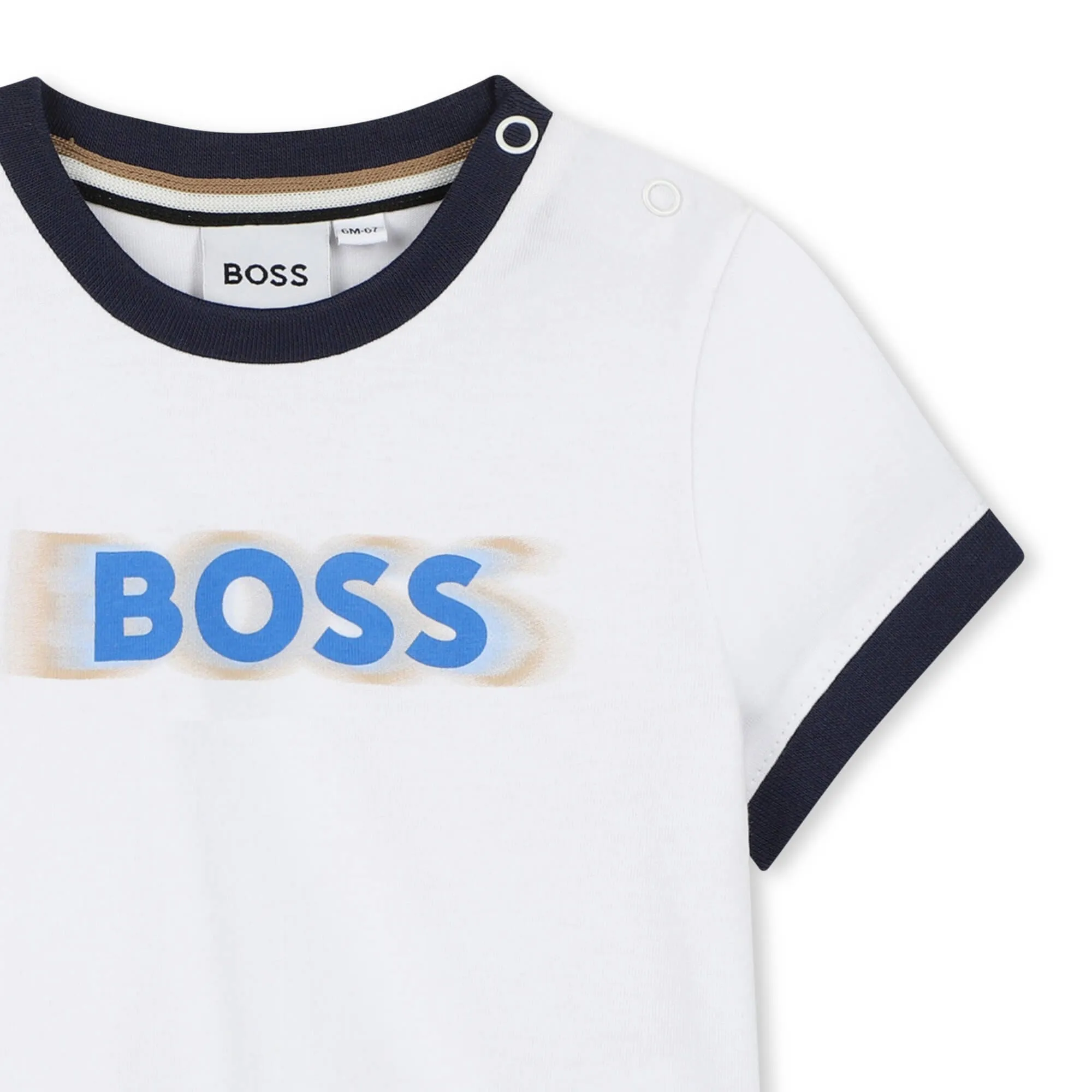 Hugo Boss Baby Boys White Baseball T-Shirt