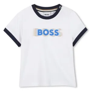 Hugo Boss Baby Boys White Baseball T-Shirt