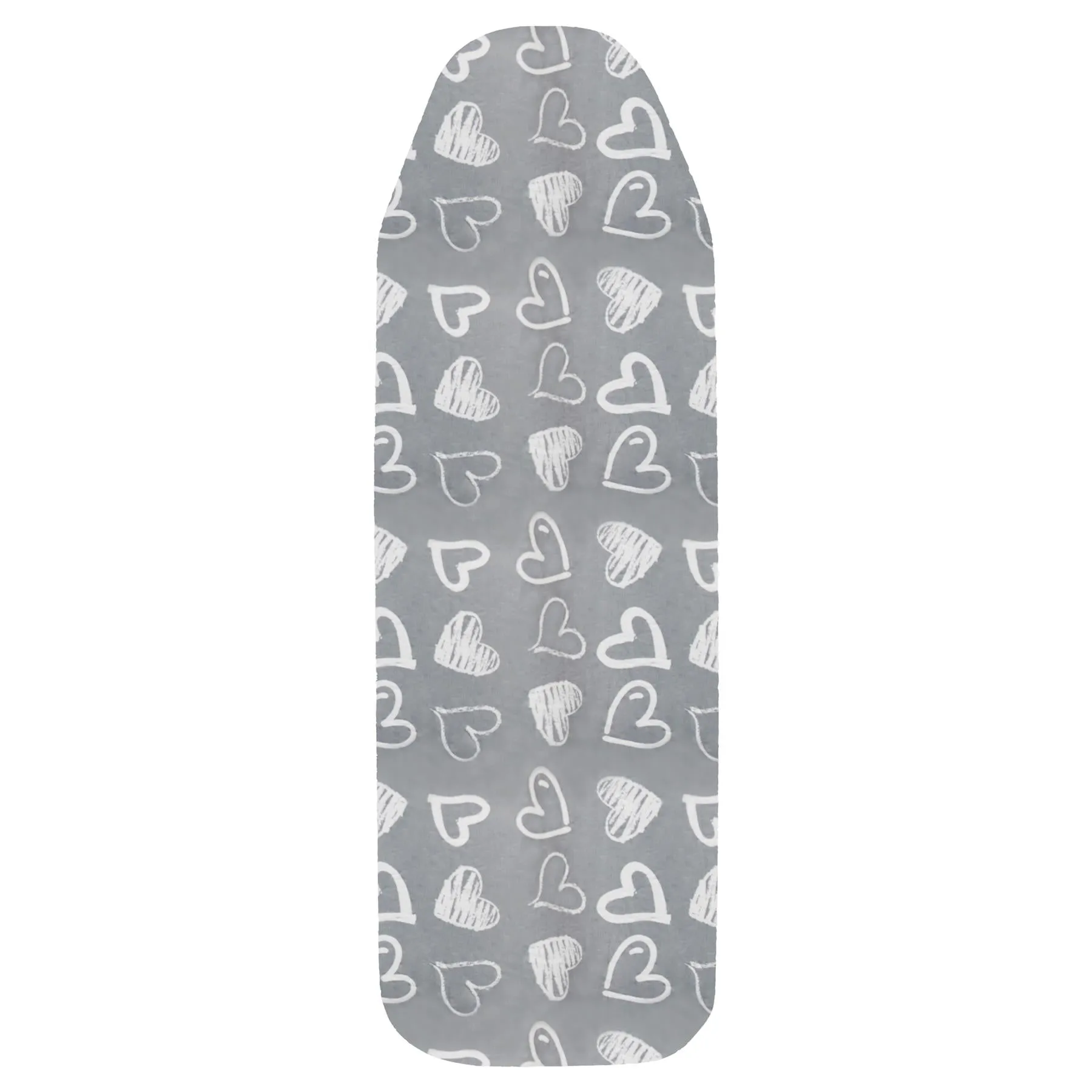 Ironing Board Cover - Grey Hearts (122 x 38 cm)