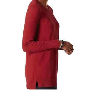 J. Jill Effortless Tunic Sweater Garnet Red NWT