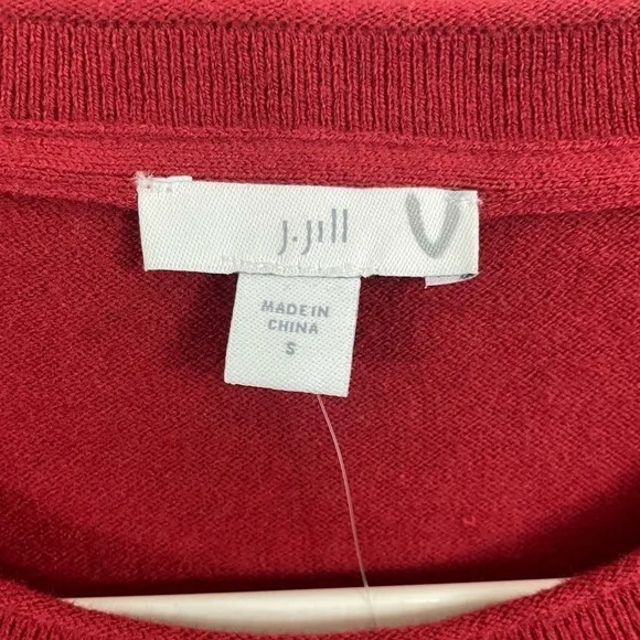 J. Jill Effortless Tunic Sweater Garnet Red NWT