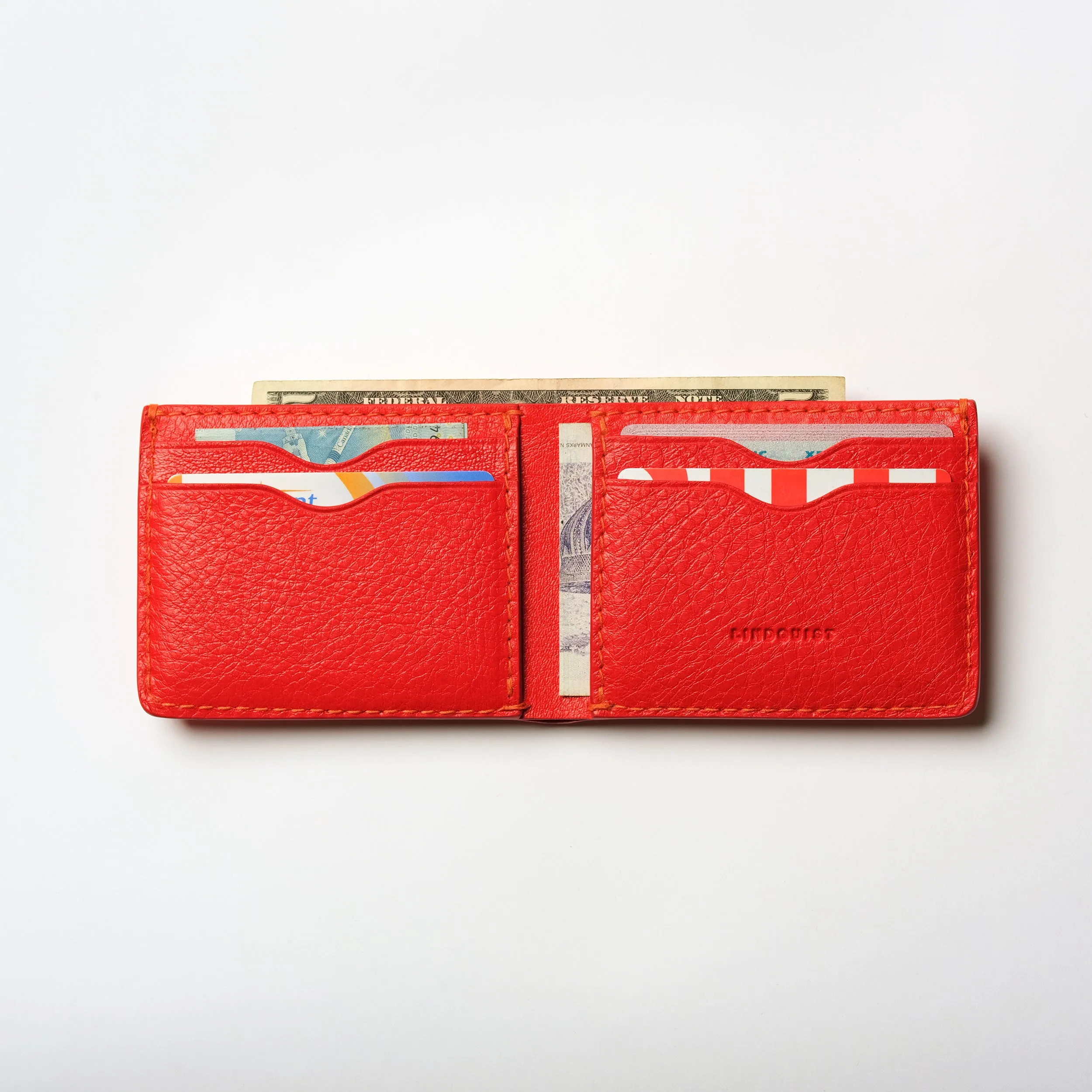 Jackson Bi-Fold Wallet in Milled Leather