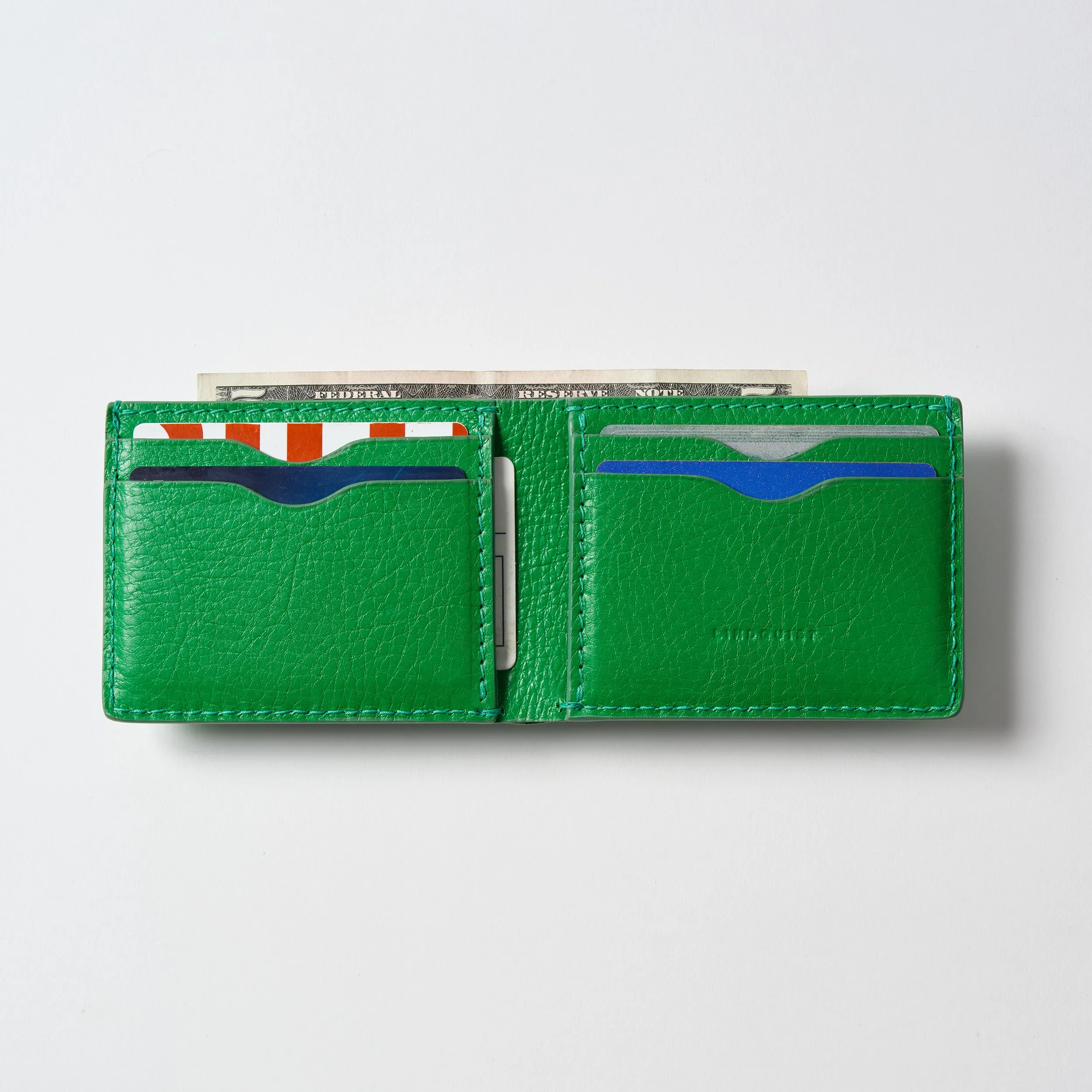 Jackson Bi-Fold Wallet in Milled Leather