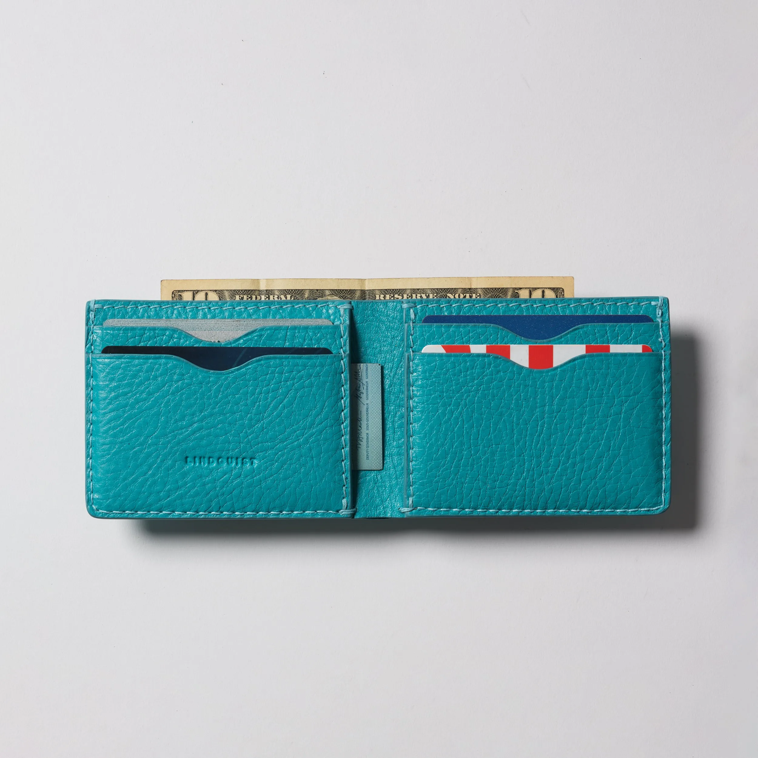 Jackson Bi-Fold Wallet in Milled Leather