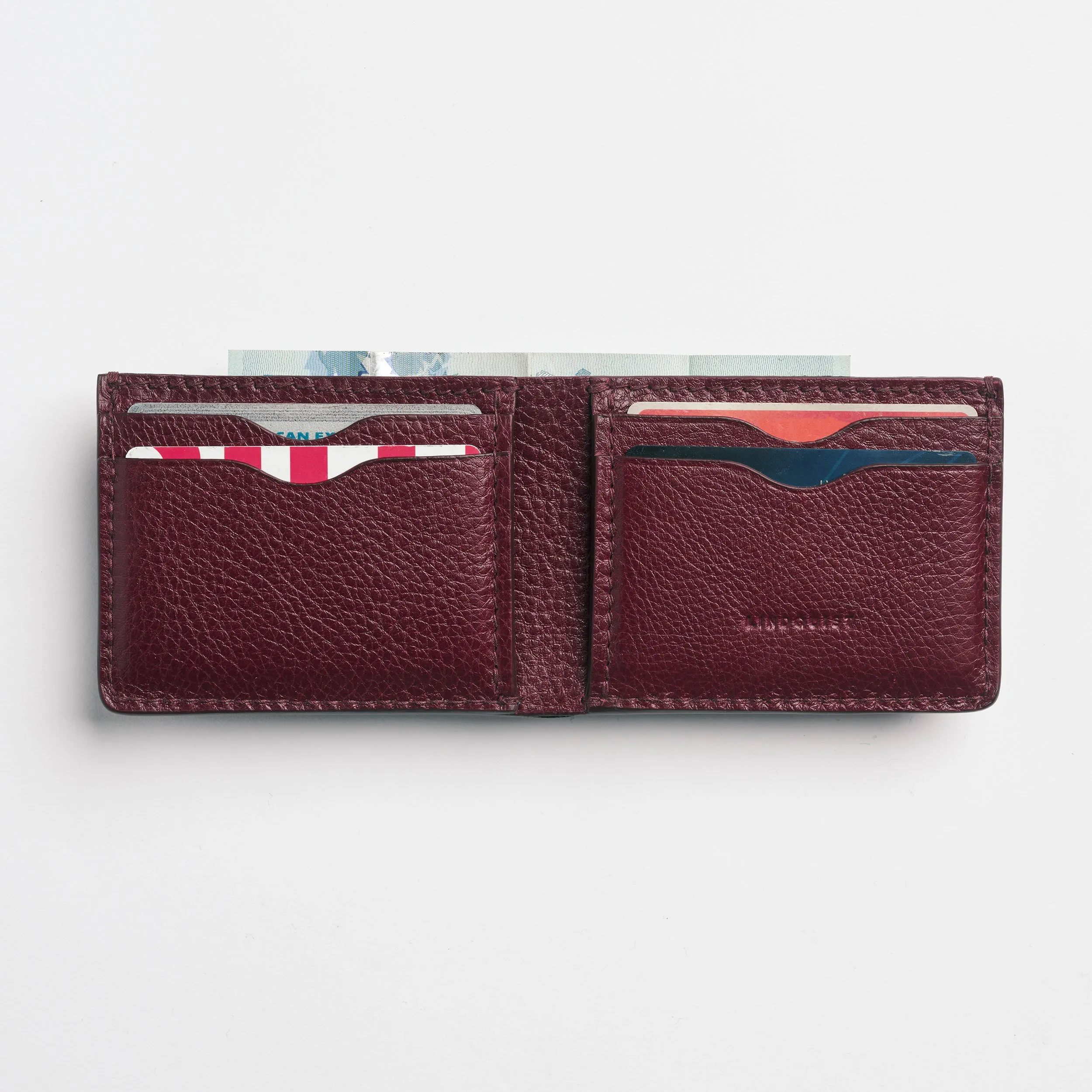 Jackson Bi-Fold Wallet in Milled Leather