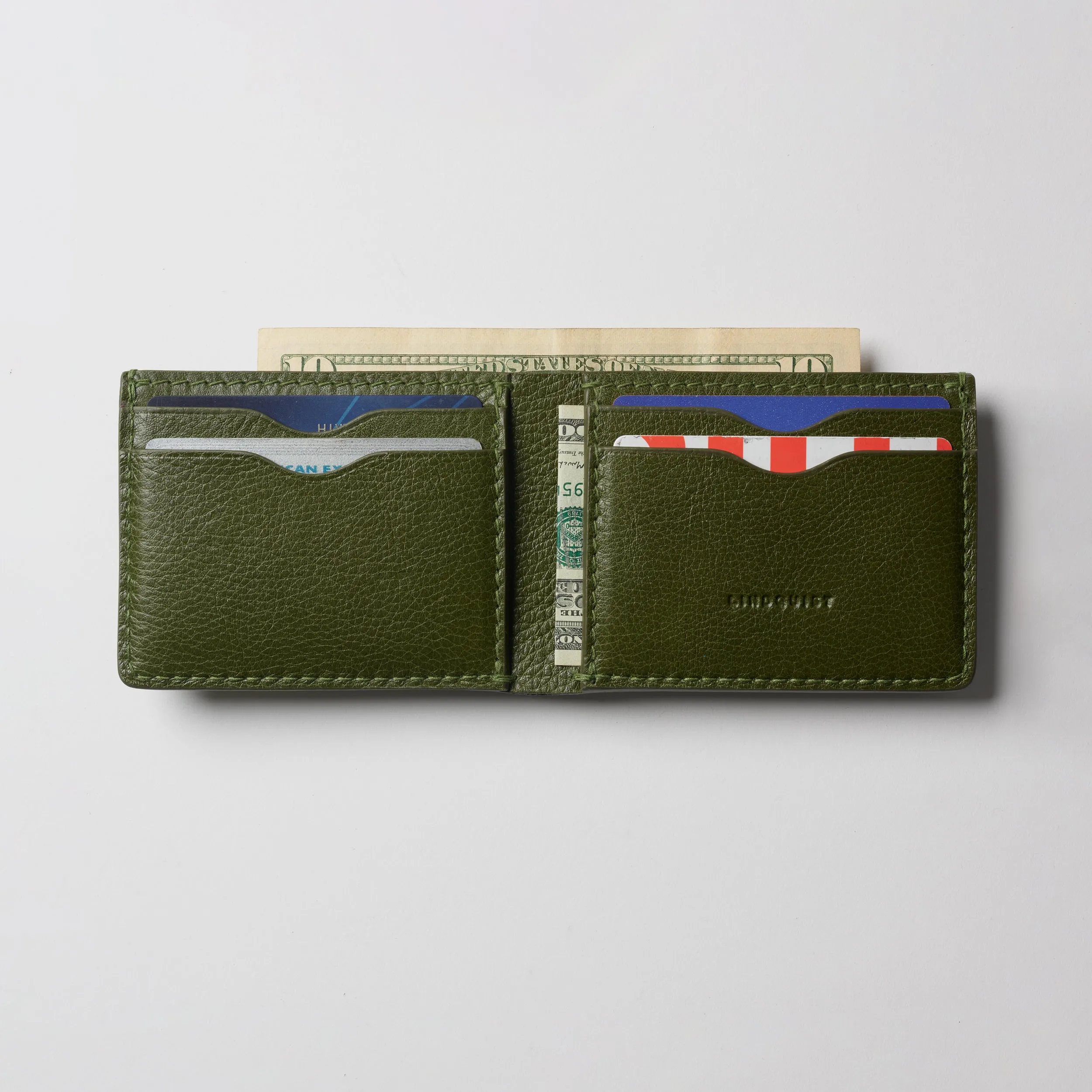 Jackson Bi-Fold Wallet in Milled Leather
