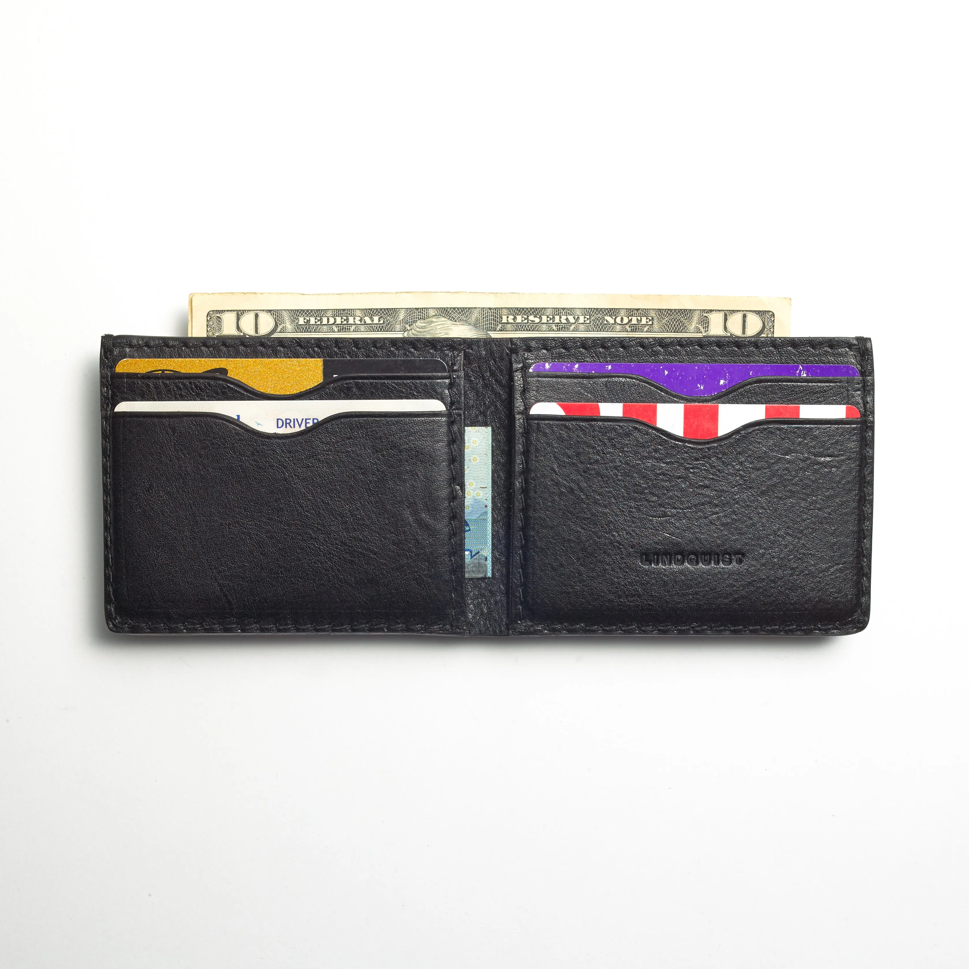 Jackson Bi-Fold Wallet in Milled Leather
