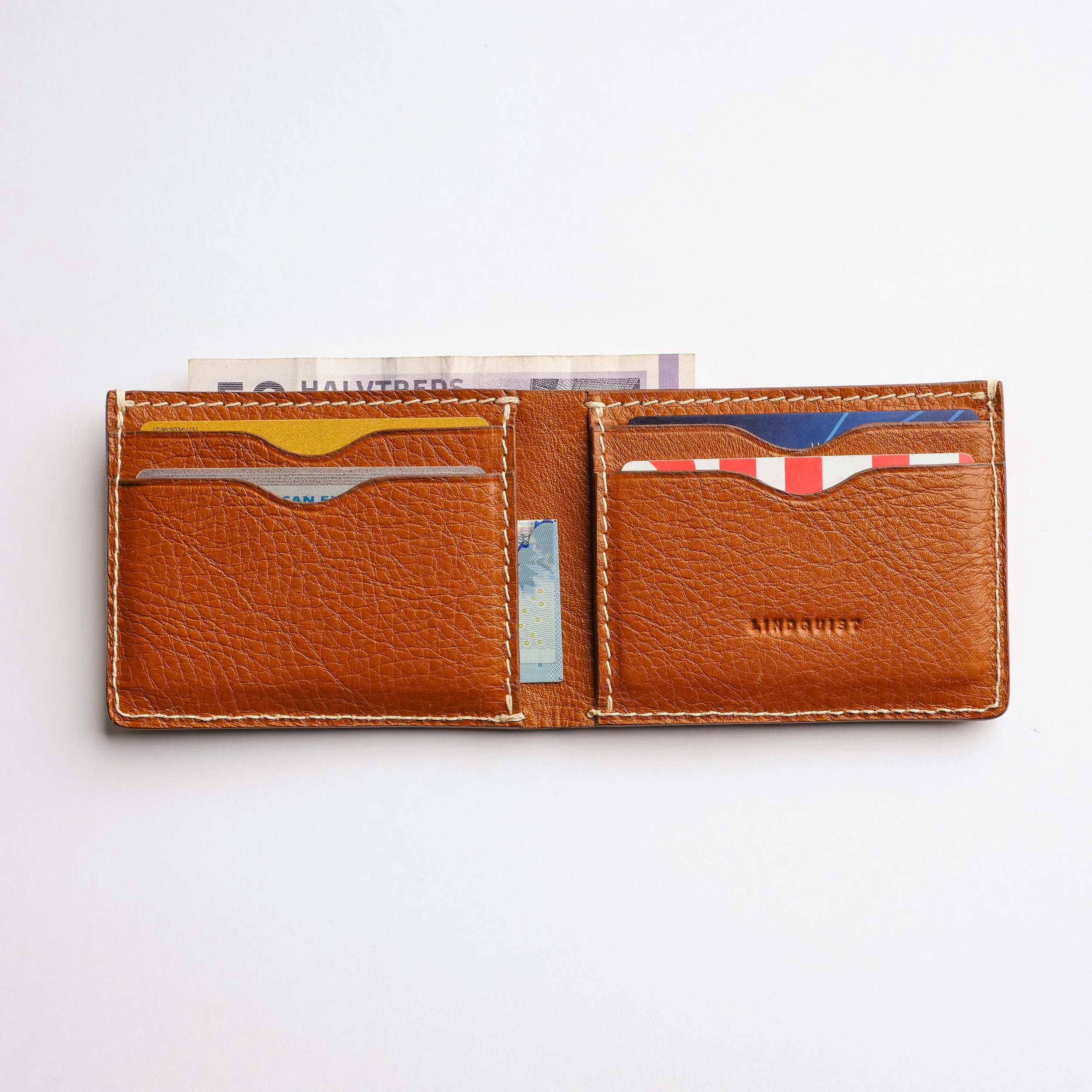 Jackson Bi-Fold Wallet in Milled Leather