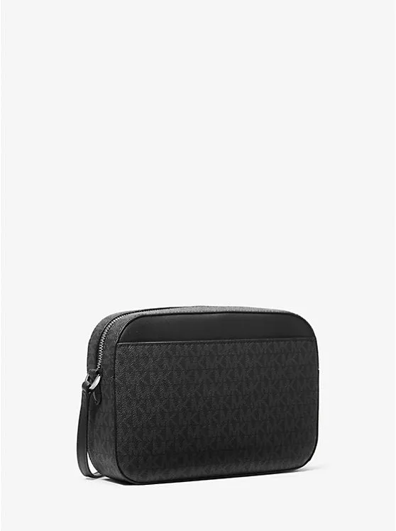 Jet Set Large Logo Crossbody Bag - Black