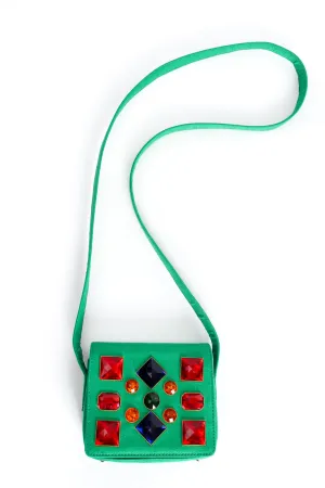 Jeweled Flap Mini Bag