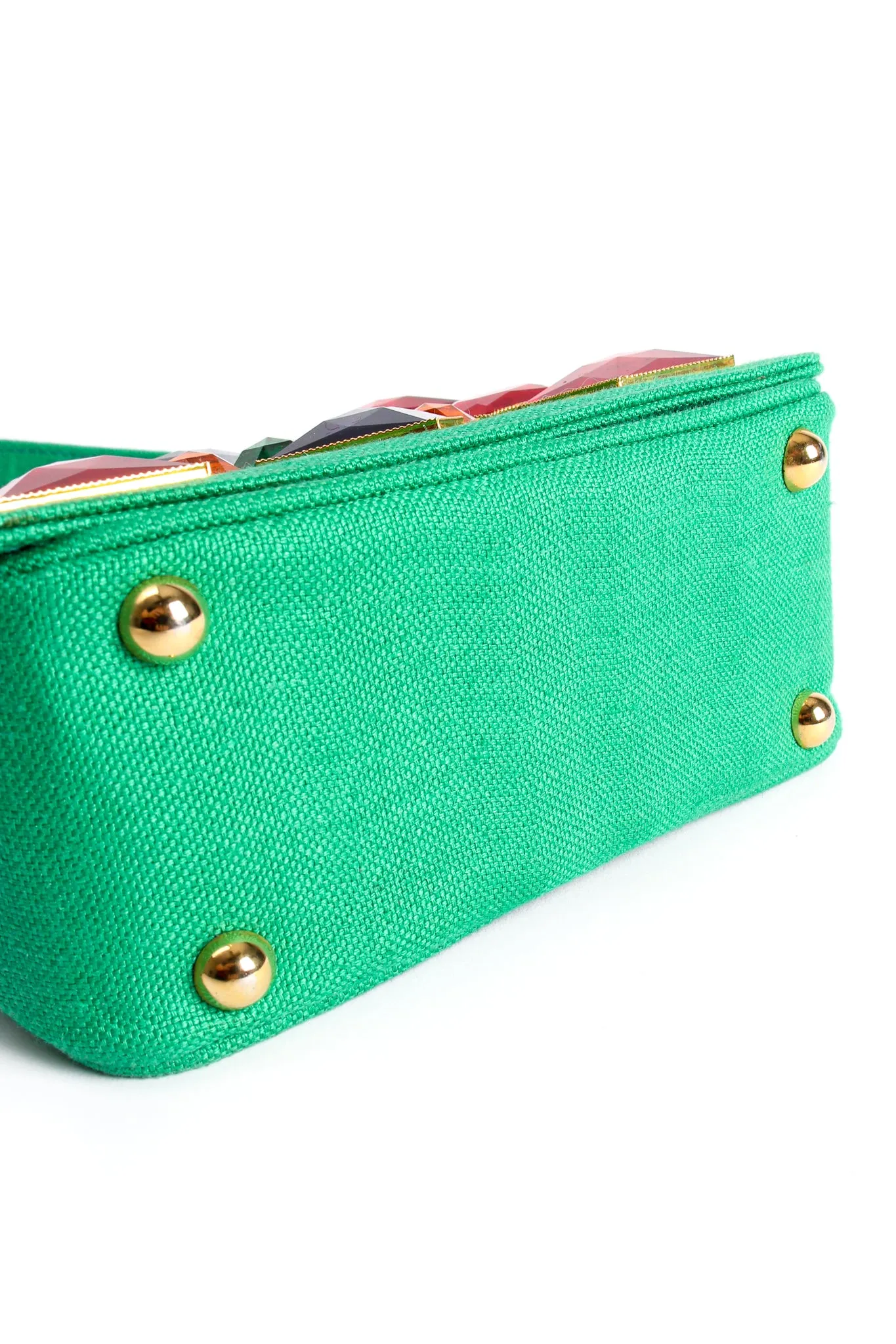 Jeweled Flap Mini Bag