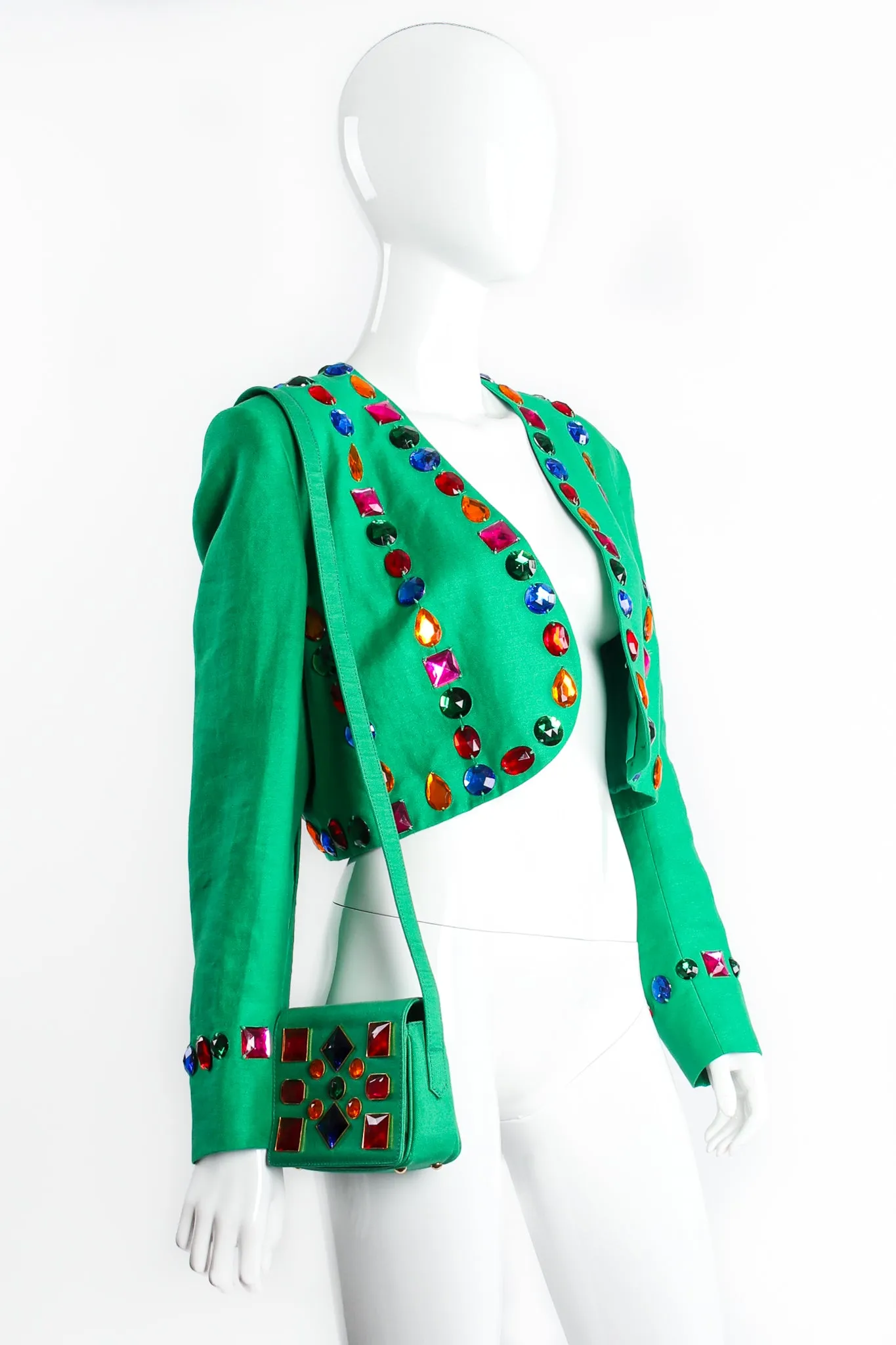 Jeweled Flap Mini Bag