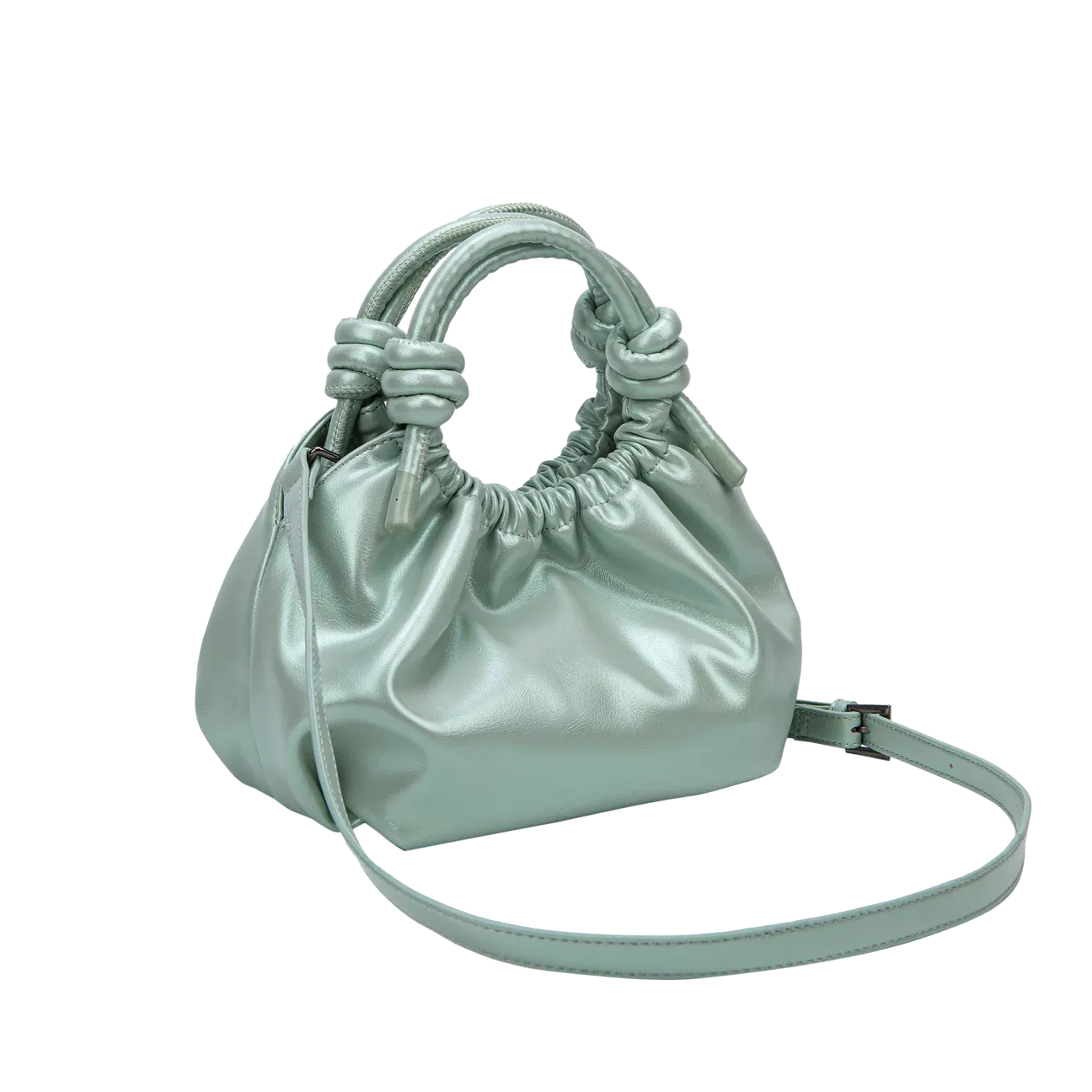 Jolly Shiny Structure Bag in Glow Green