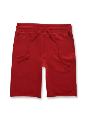 JORDAN CRAIG PALMA FRENCH TERRY RED SHORTS