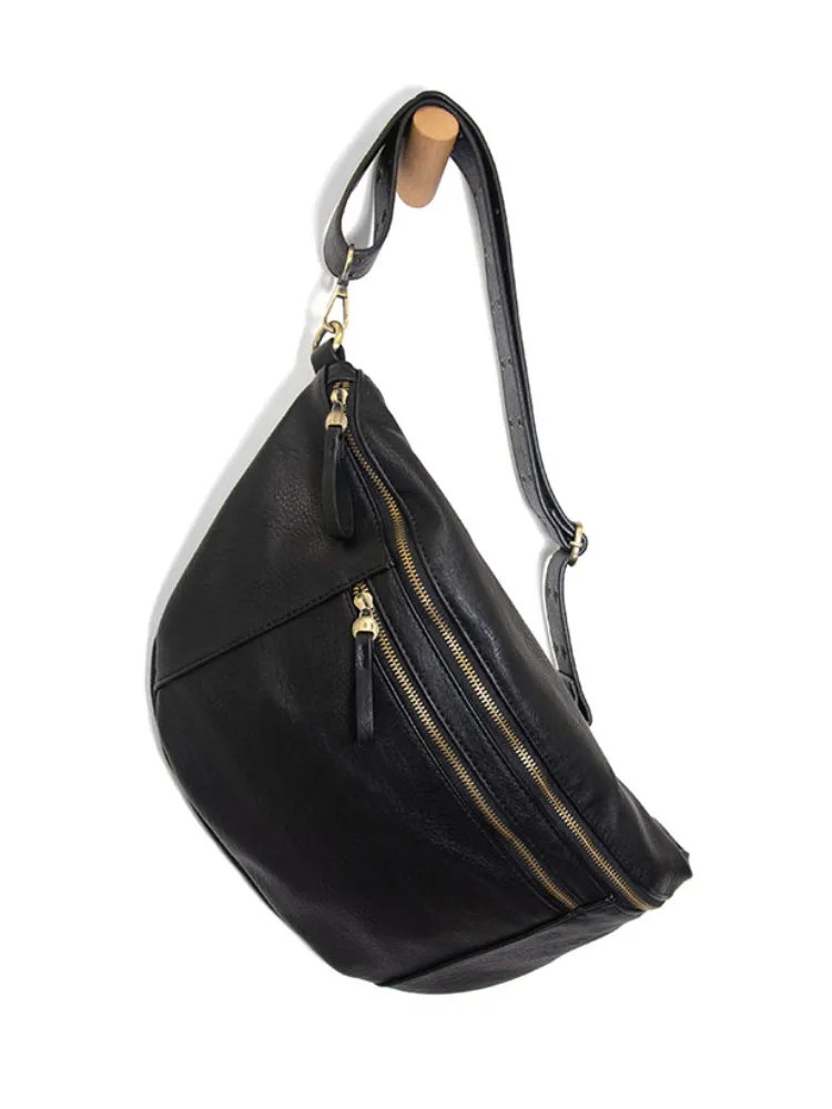 Joy Susan : Mel Large Sling / Crossbody Bag - Black