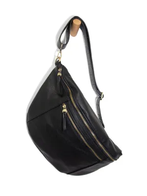 Joy Susan : Mel Large Sling / Crossbody Bag - Black