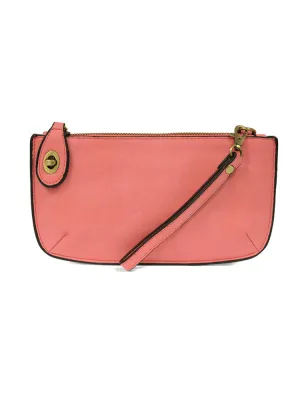 Joy Susan: Mini Crossbody & Wristlet in Flamingo Pink