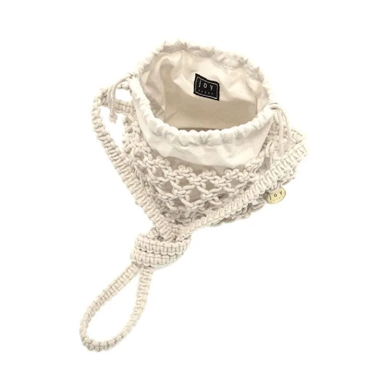 Joy Susan Natural Faye Macrame Crossbody