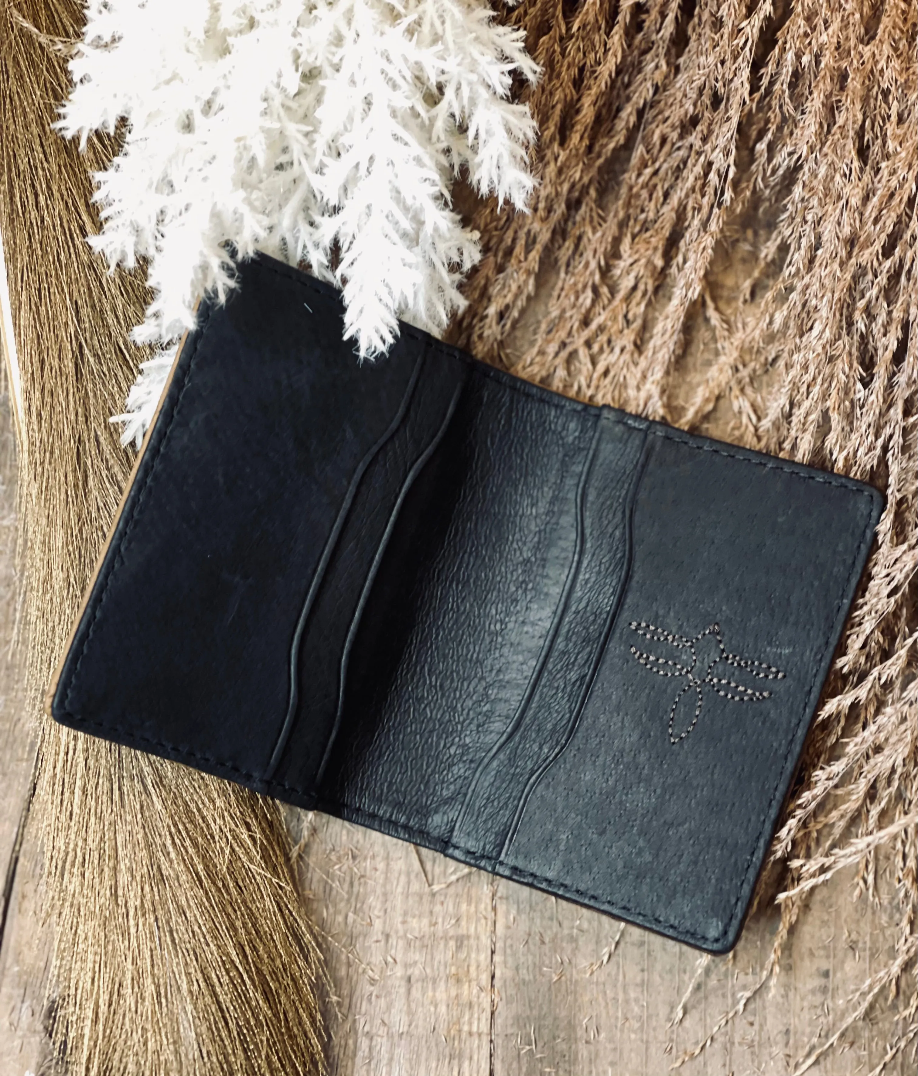 Justin Serape Inlay Card Wallet