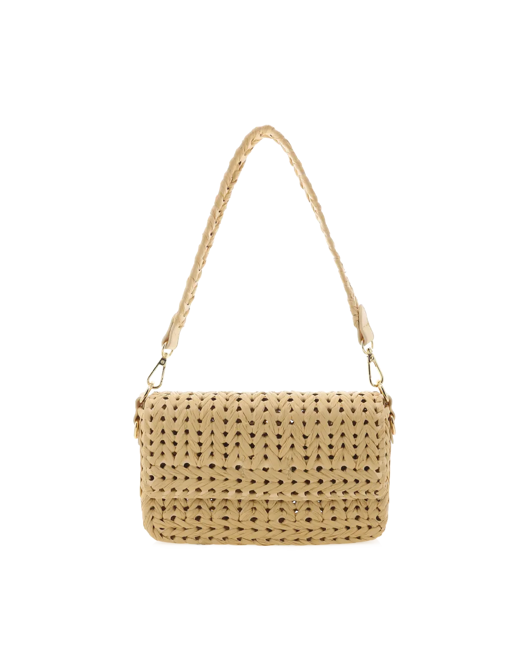 KALI SHOULDER BAG - NATURAL RAFFIA