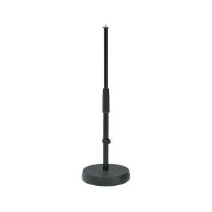 K&M Table and Floor Microphone Stand, Black