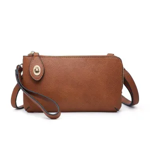 Kendall Crossbody/Wristlet- Brown