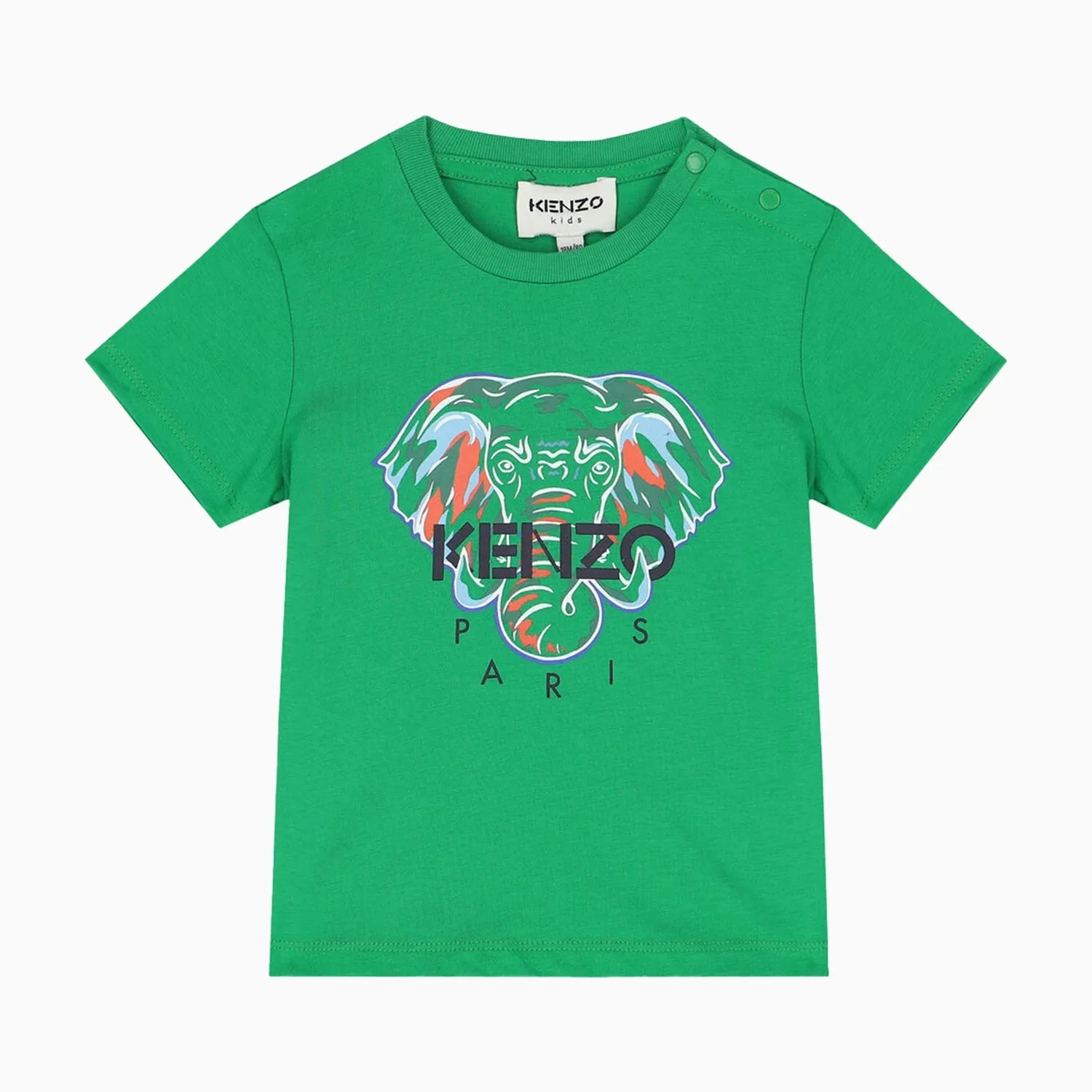 Kid's Elephant Short Sleeves T Shirt